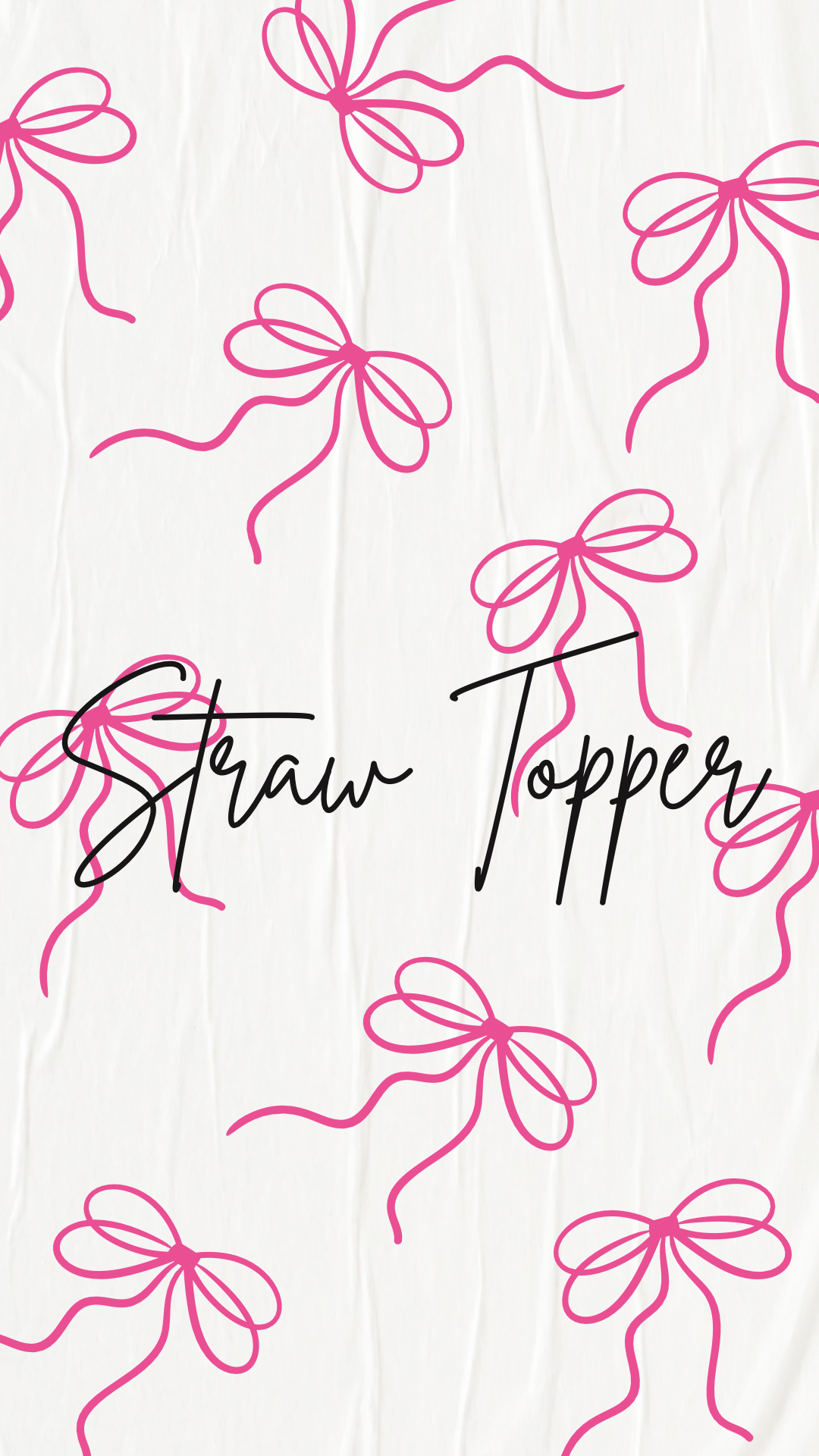 Straw Topper